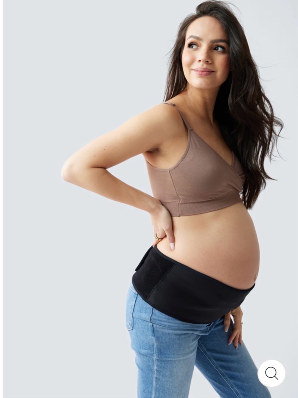 Ingrid &Isabel Pregnancy SupportBelt M/L Black MaternityBelly & Back Support NEW